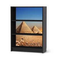 Möbelfolie Pyramids - IKEA Billy Regal 3 Fächer - schwarz