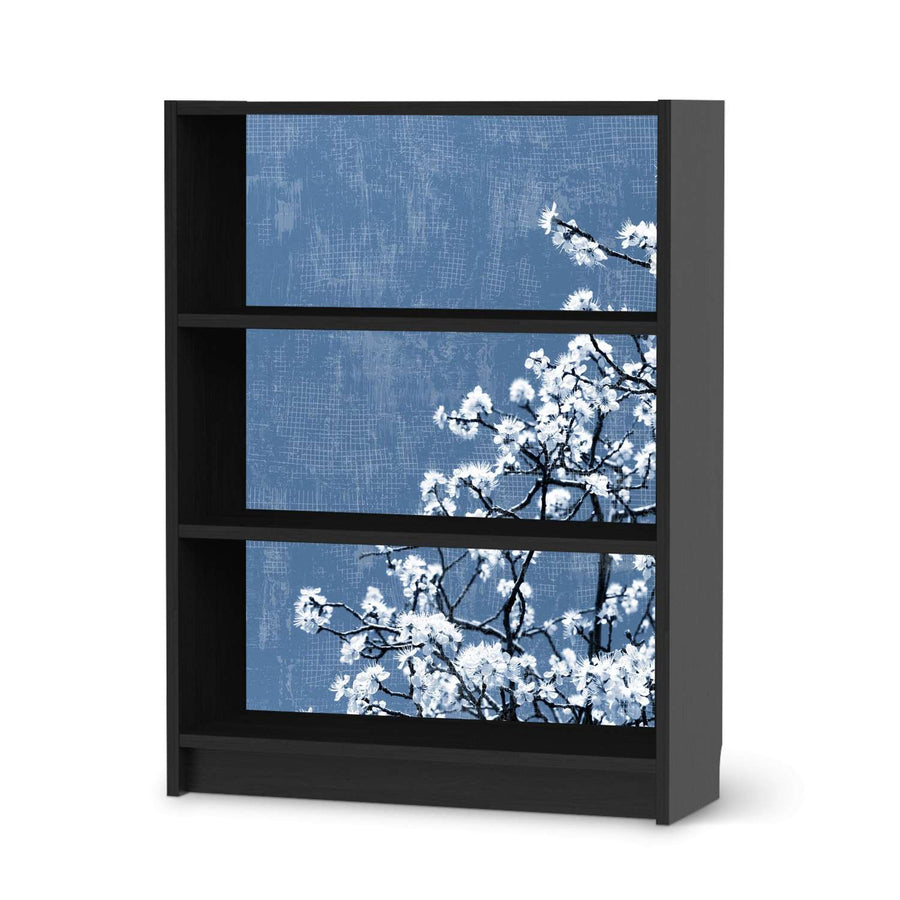 Möbelfolie Spring Tree - IKEA Billy Regal 3 Fächer - schwarz