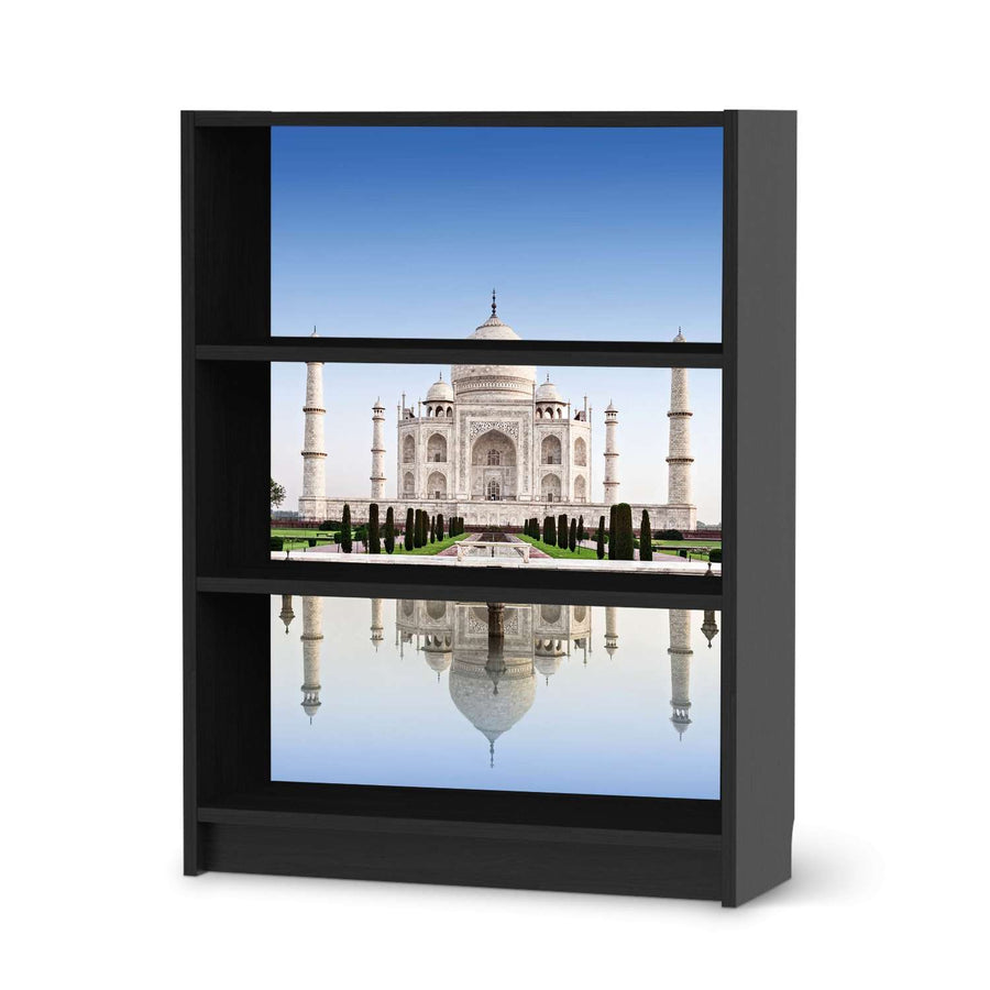 Möbelfolie Taj Mahal - IKEA Billy Regal 3 Fächer - schwarz