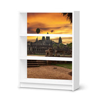 Möbelfolie Angkor Wat - IKEA Billy Regal 3 Fächer - weiss