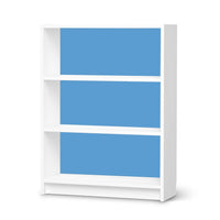 Möbelfolie Blau Light - IKEA Billy Regal 3 Fächer - weiss