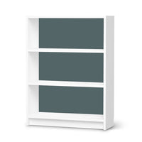 Möbelfolie Blaugrau Light - IKEA Billy Regal 3 Fächer - weiss