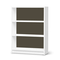 Möbelfolie Braungrau Dark - IKEA Billy Regal 3 Fächer - weiss