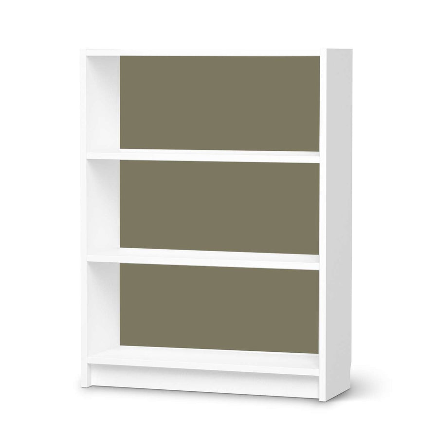 Möbelfolie Braungrau Light - IKEA Billy Regal 3 Fächer - weiss