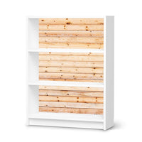 Möbelfolie Bright Planks - IKEA Billy Regal 3 Fächer - weiss