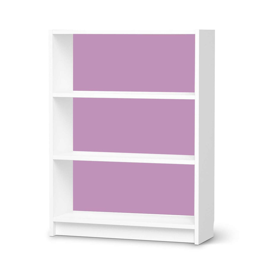 Möbelfolie Flieder Light - IKEA Billy Regal 3 Fächer - weiss