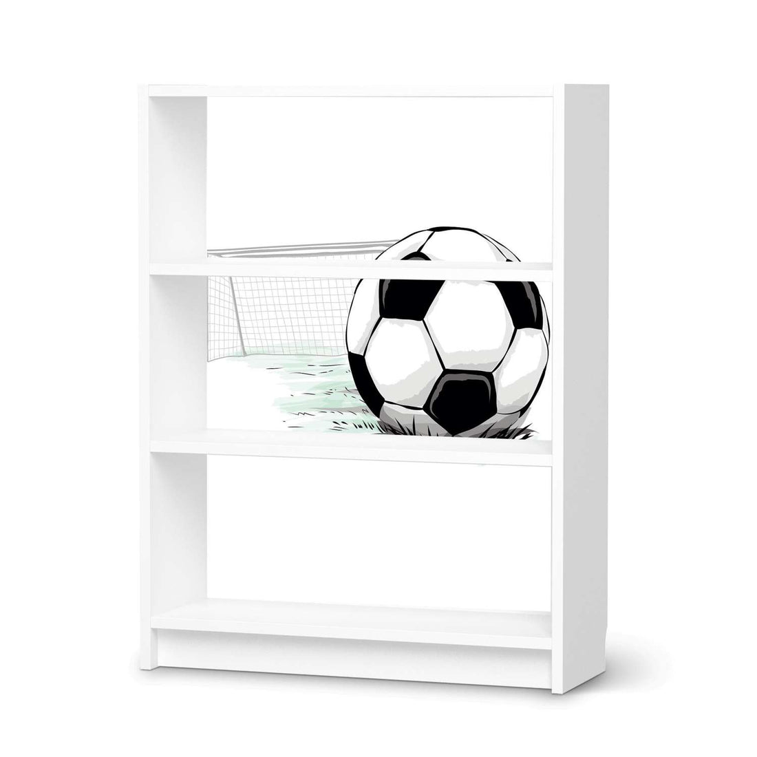 Möbelfolie Freistoss - IKEA Billy Regal 3 Fächer - weiss