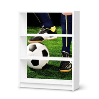 Möbelfolie Fussballstar - IKEA Billy Regal 3 Fächer - weiss