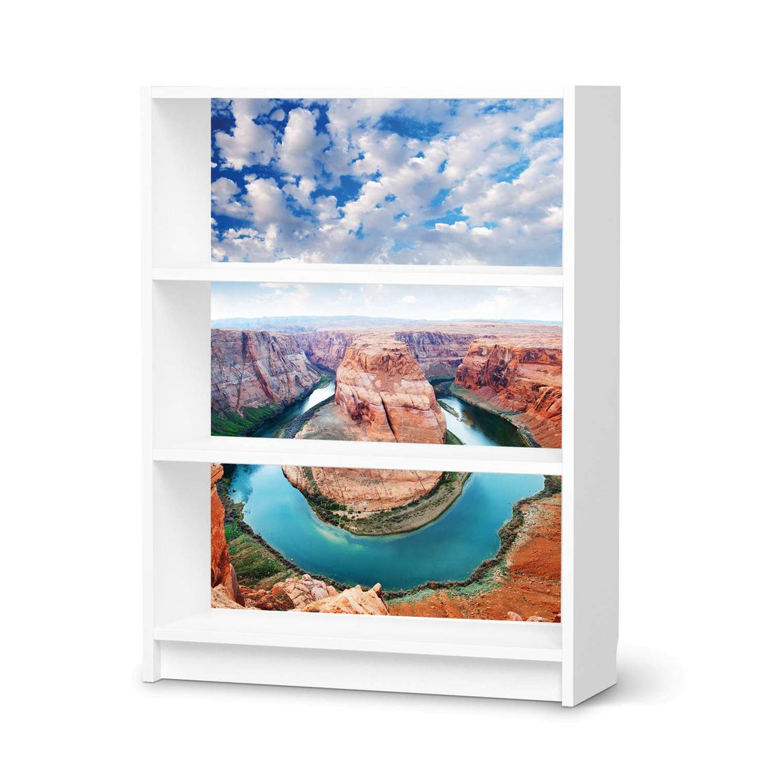Möbelfolie Grand Canyon - IKEA Billy Regal 3 Fächer - weiss