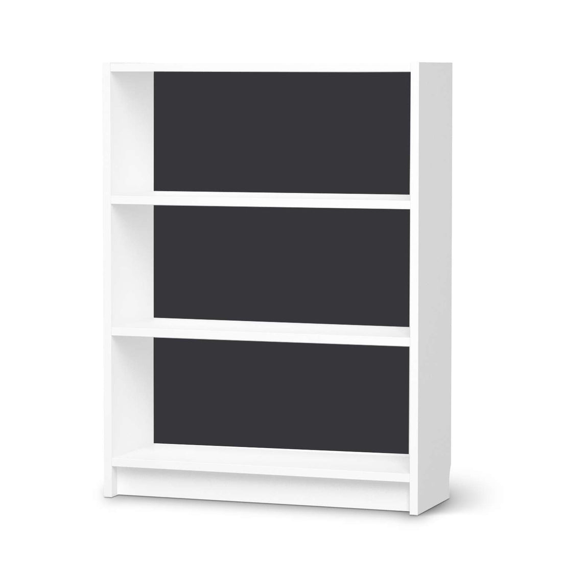 Möbelfolie Grau Dark - IKEA Billy Regal 3 Fächer - weiss