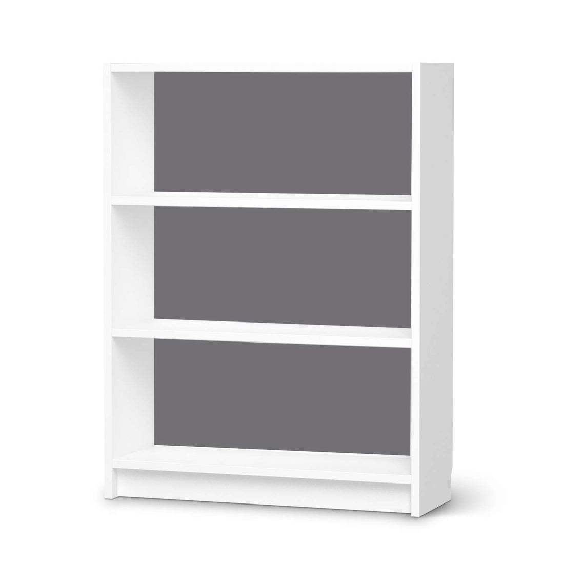 Möbelfolie Grau Light - IKEA Billy Regal 3 Fächer - weiss