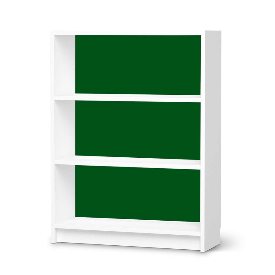 Möbelfolie Grün Dark - IKEA Billy Regal 3 Fächer - weiss