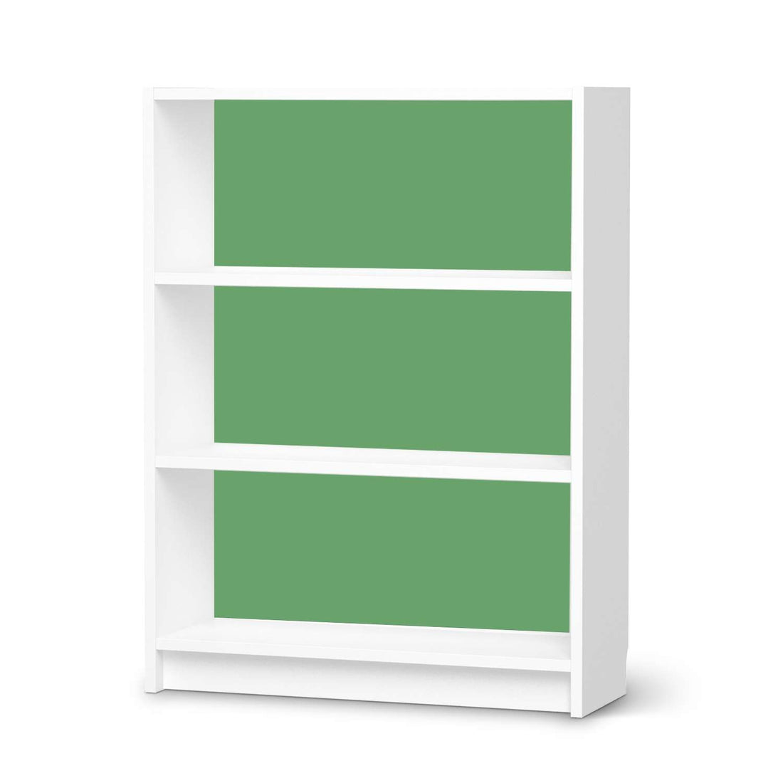 Möbelfolie Grün Light - IKEA Billy Regal 3 Fächer - weiss