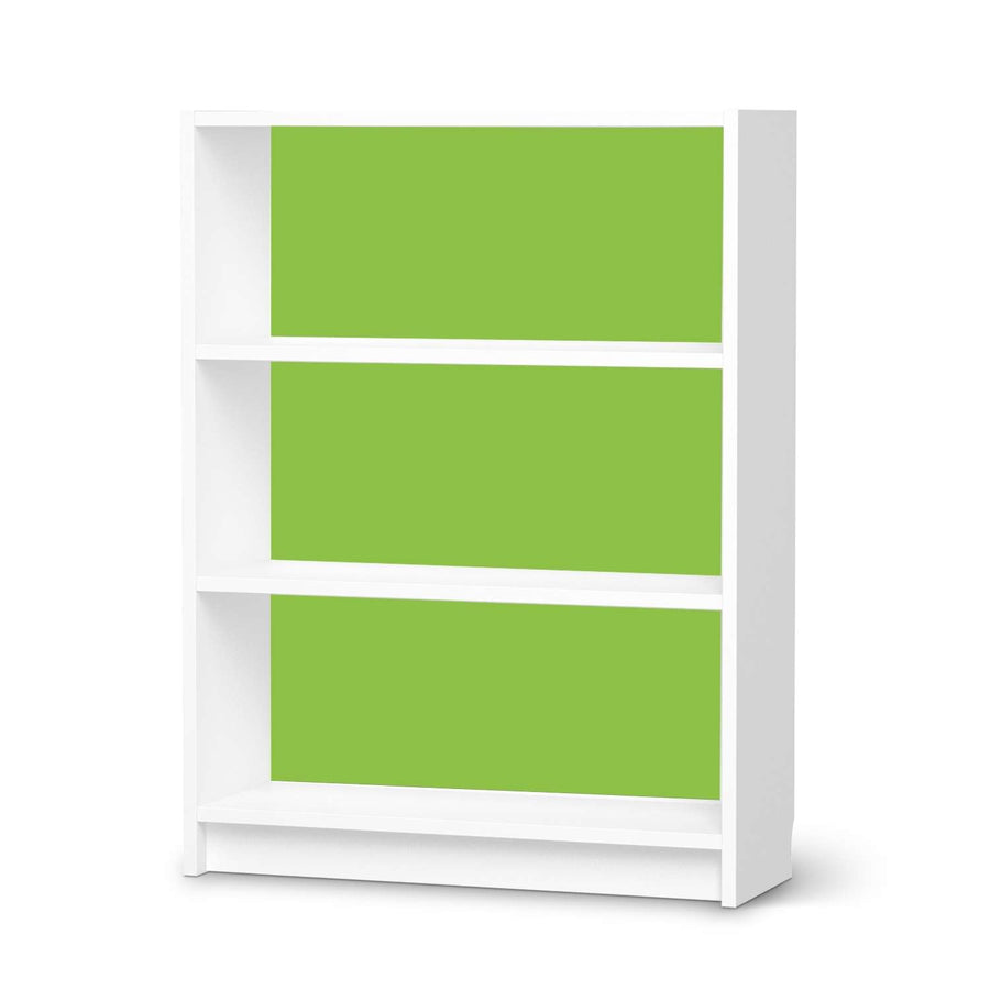 Möbelfolie Hellgrün Dark - IKEA Billy Regal 3 Fächer - weiss