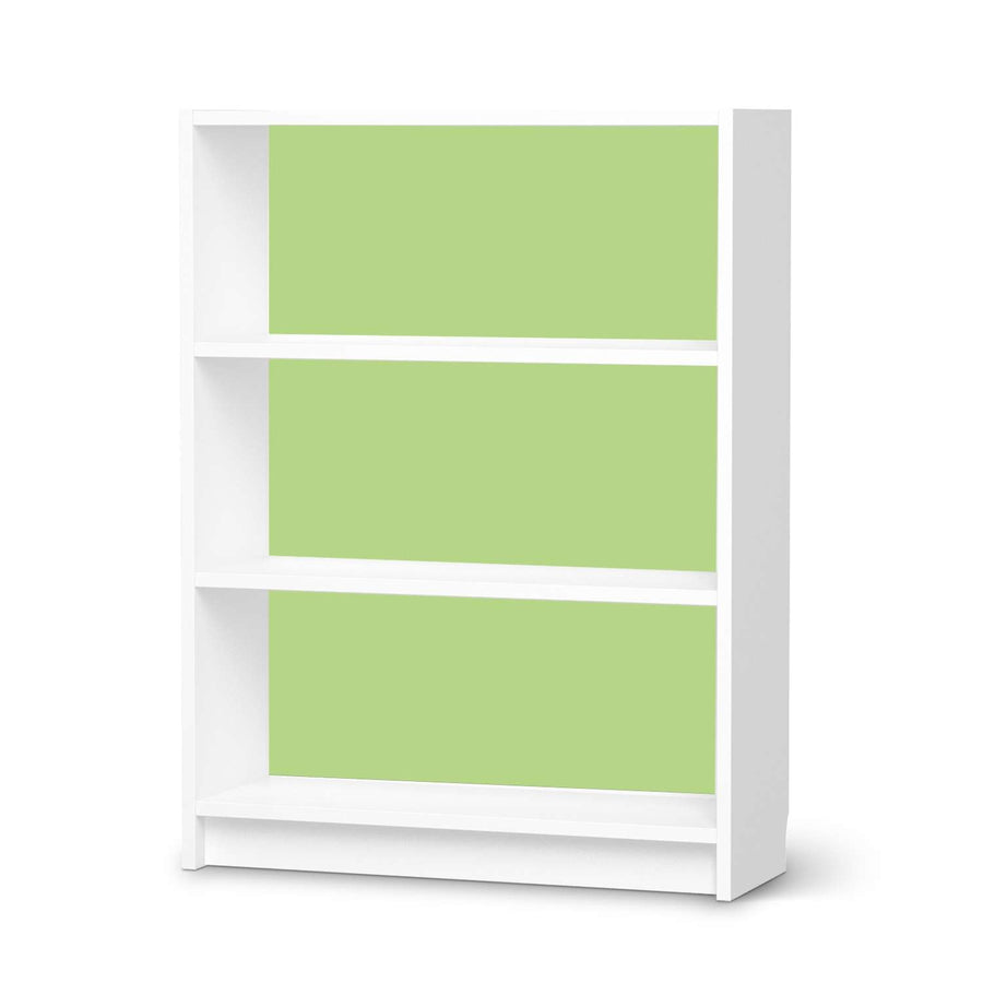 Möbelfolie Hellgrün Light - IKEA Billy Regal 3 Fächer - weiss