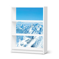 Möbelfolie Himalaya - IKEA Billy Regal 3 Fächer - weiss