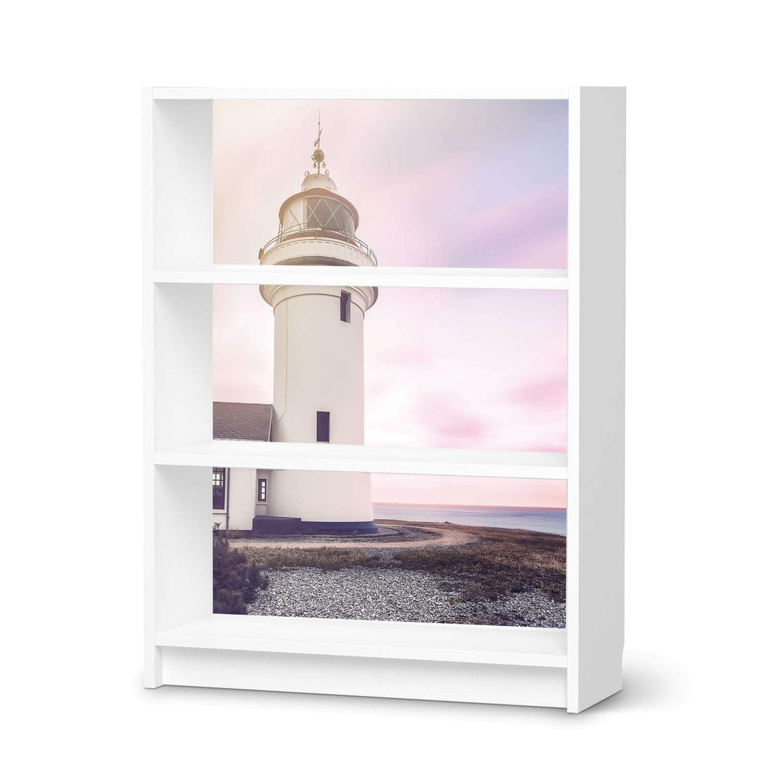 Möbelfolie Lighthouse - IKEA Billy Regal 3 Fächer - weiss