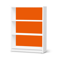 Möbelfolie Orange Dark - IKEA Billy Regal 3 Fächer - weiss