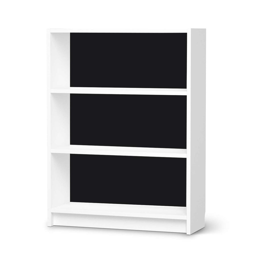 Möbelfolie Schwarz - IKEA Billy Regal 3 Fächer - weiss