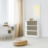 Möbelfolie Braungrau Light - IKEA Billy Regal 3 Fächer - Wohnzimmer