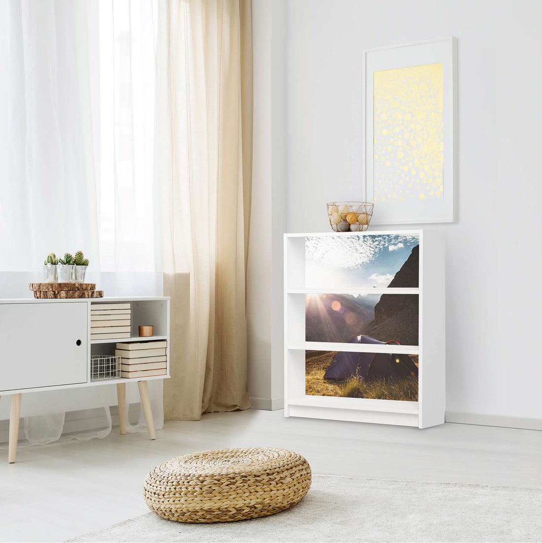 Möbelfolie Into the Wild - IKEA Billy Regal 3 Fächer - Wohnzimmer