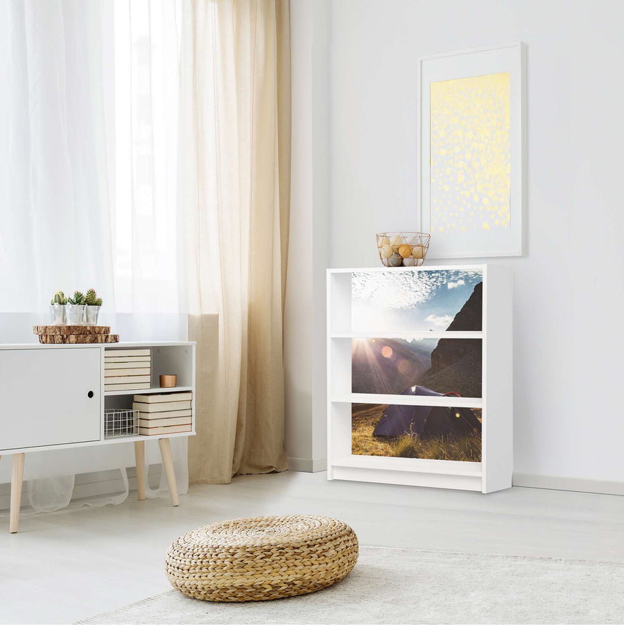 Möbelfolie Into the Wild - IKEA Billy Regal 3 Fächer - Wohnzimmer