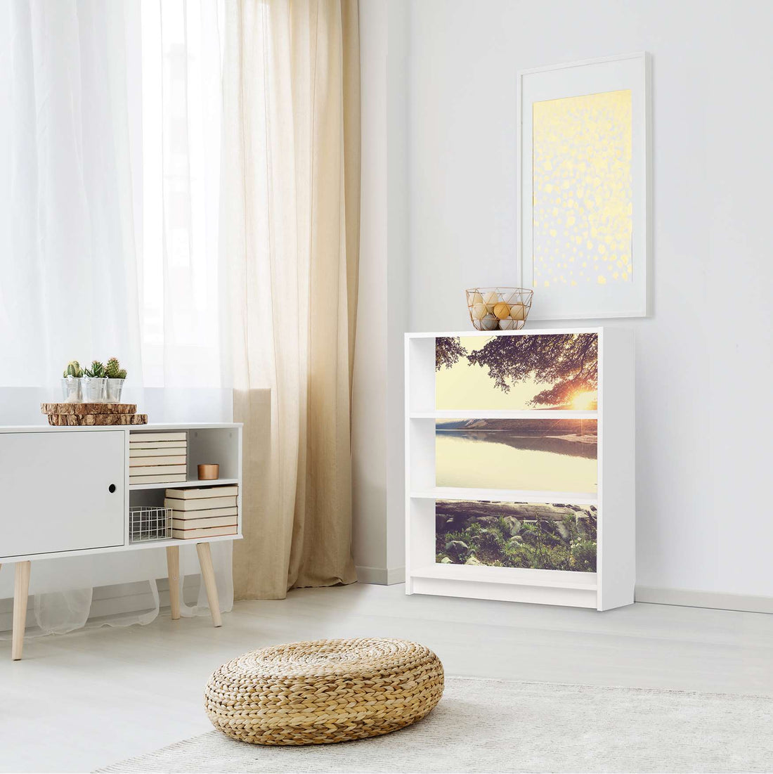 Möbelfolie Seaside Dreams - IKEA Billy Regal 3 Fächer - Wohnzimmer