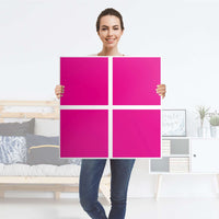 Möbelfolie Pink Dark - IKEA Expedit Regal 4 Türen - Folie