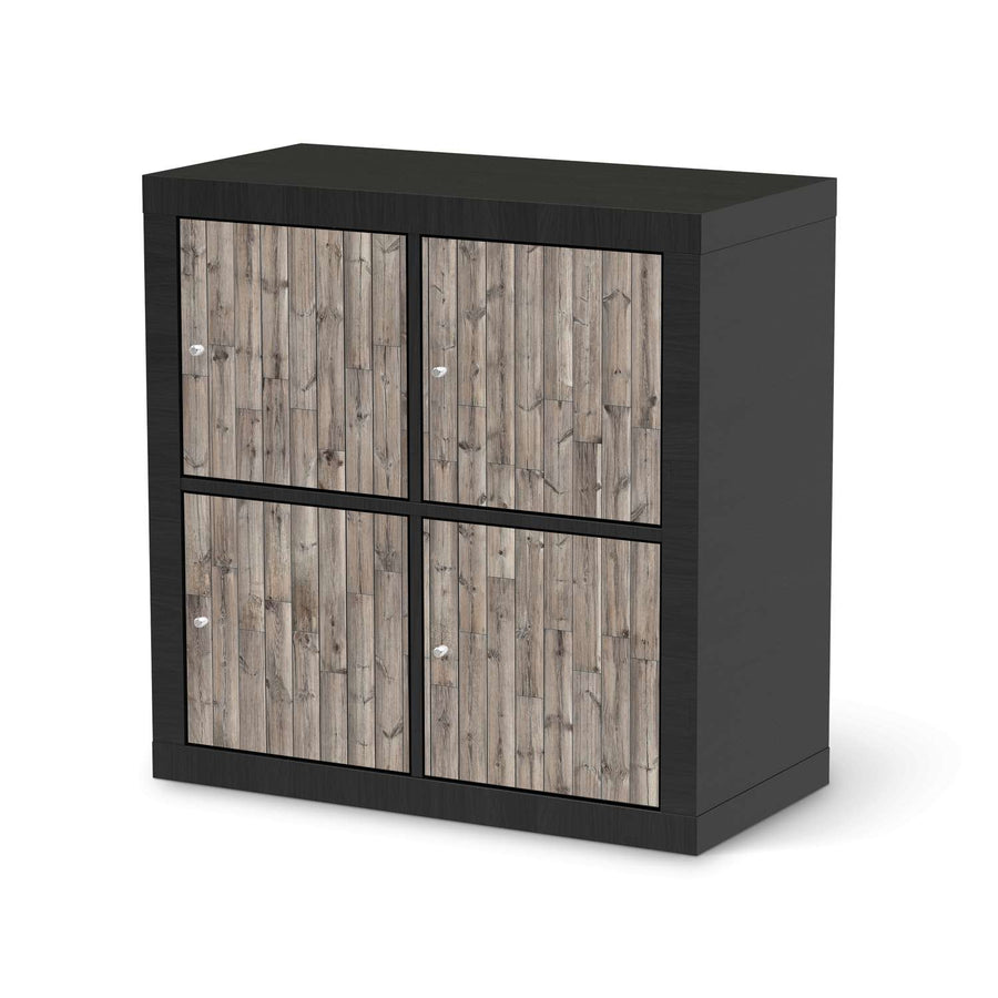 Möbelfolie Dark washed - IKEA Expedit Regal 4 Türen - schwarz