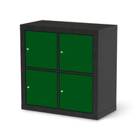 Möbelfolie Grün Dark - IKEA Expedit Regal 4 Türen - schwarz