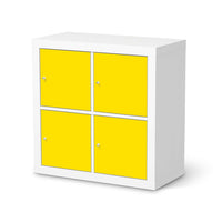 Möbelfolie Gelb Dark - IKEA Expedit Regal 4 Türen  - weiss