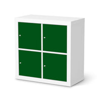 Möbelfolie Grün Dark - IKEA Expedit Regal 4 Türen  - weiss