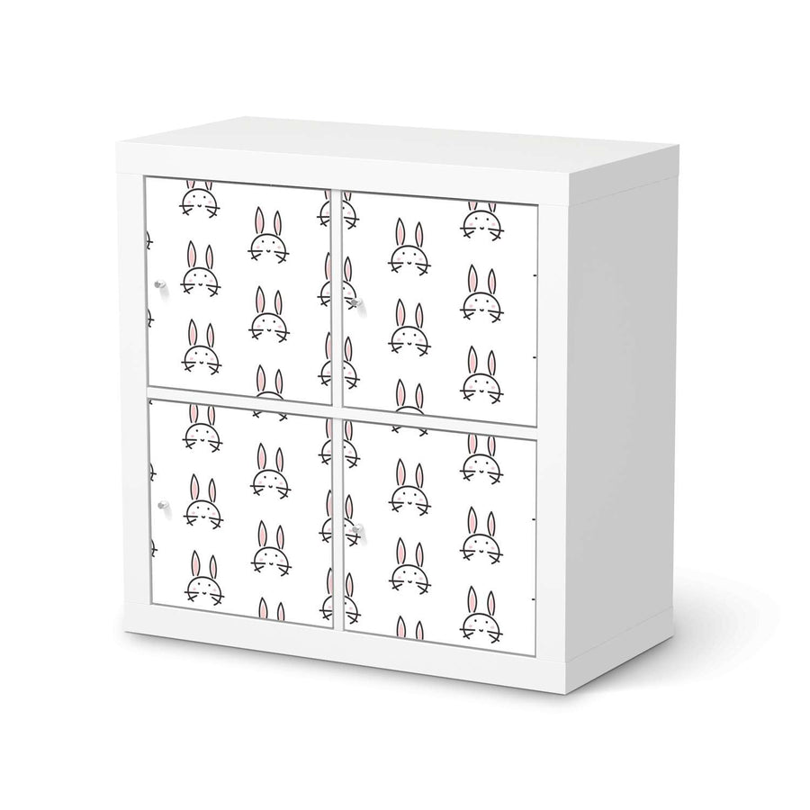 Möbelfolie Hoppel - IKEA Expedit Regal 4 Türen  - weiss
