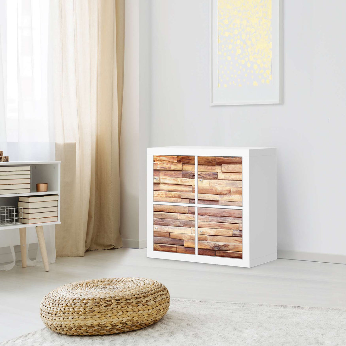 Möbelfolie Artwood - IKEA Expedit Regal 4 Türen - Wohnzimmer