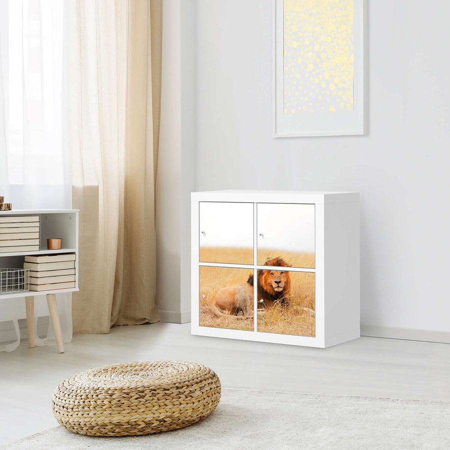 Möbelfolie Lion King - IKEA Expedit Regal 4 Türen - Wohnzimmer