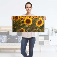 Möbelfolie Sunflowers - IKEA Expedit Regal [oben] - Folie