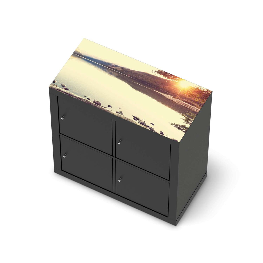 Möbelfolie Seaside Dreams - IKEA Expedit Regal [oben] - schwarz