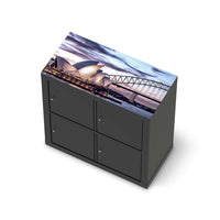 Möbelfolie Sydney - IKEA Expedit Regal [oben] - schwarz
