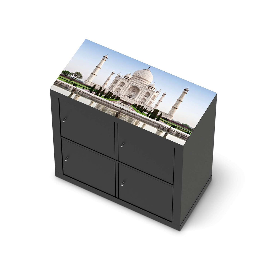 Möbelfolie Taj Mahal - IKEA Expedit Regal [oben] - schwarz