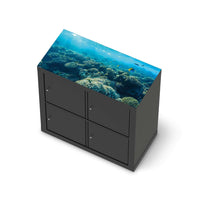 Möbelfolie Underwater World - IKEA Expedit Regal [oben] - schwarz