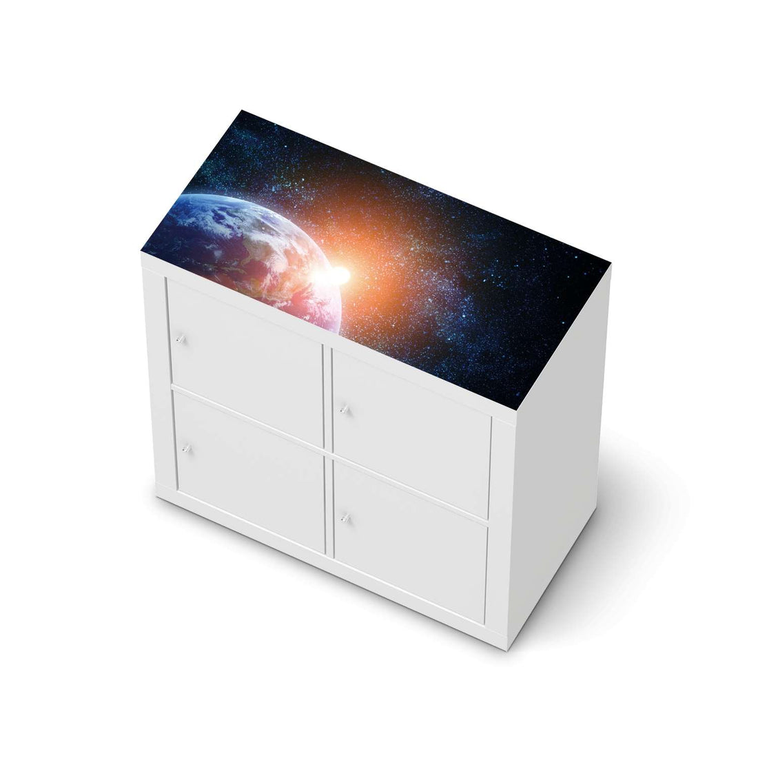 Möbelfolie Sunrise - IKEA Expedit Regal [oben]  - weiss