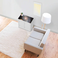 Möbelfolie Milky Way - IKEA Expedit Regal [oben] - Wohnzimmer