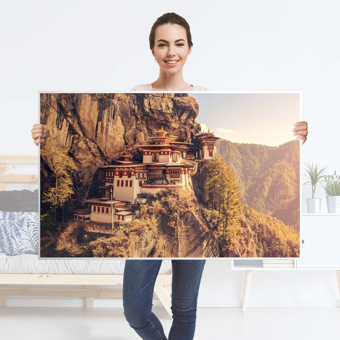 Möbelfolie Bhutans Paradise - IKEA Hemnes Couchtisch 118x75 cm - Folie