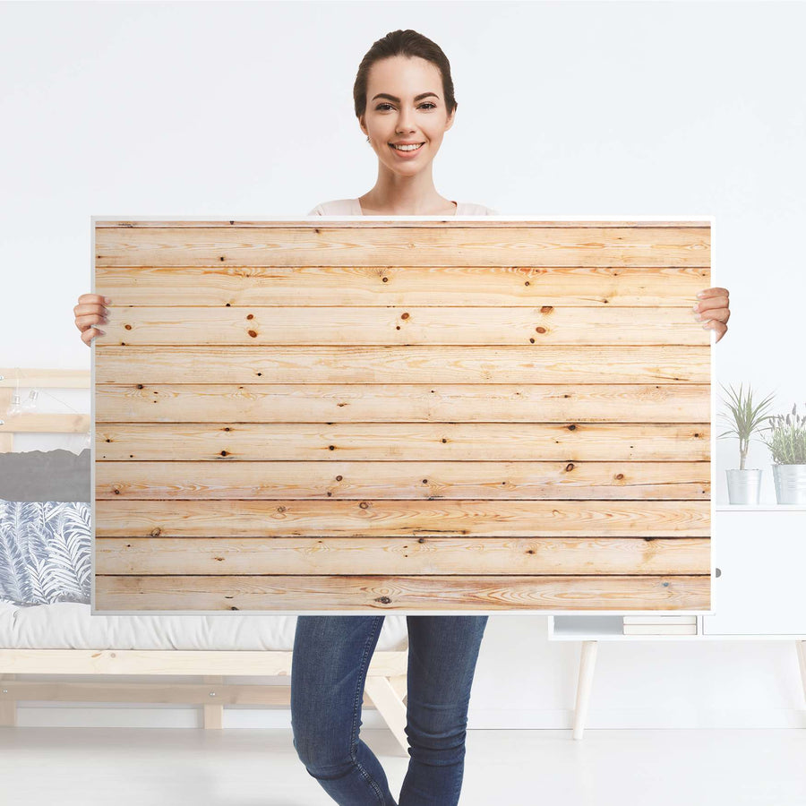 Möbelfolie Bright Planks - IKEA Hemnes Couchtisch 118x75 cm - Folie