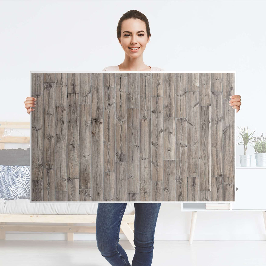 Möbelfolie Dark washed - IKEA Hemnes Couchtisch 118x75 cm - Folie