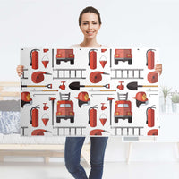 Möbelfolie Firefighter - IKEA Hemnes Couchtisch 118x75 cm - Folie