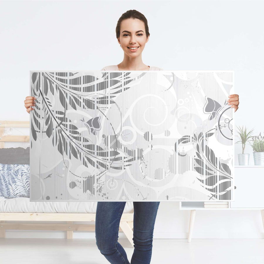Möbelfolie Florals Plain 2 - IKEA Hemnes Couchtisch 118x75 cm - Folie