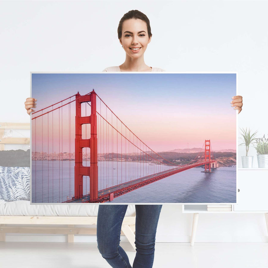 Möbelfolie Golden Gate - IKEA Hemnes Couchtisch 118x75 cm - Folie