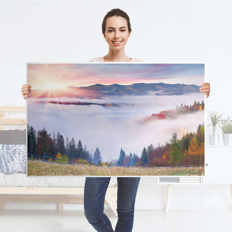 Möbelfolie Herbstwald - IKEA Hemnes Couchtisch 118x75 cm - Folie