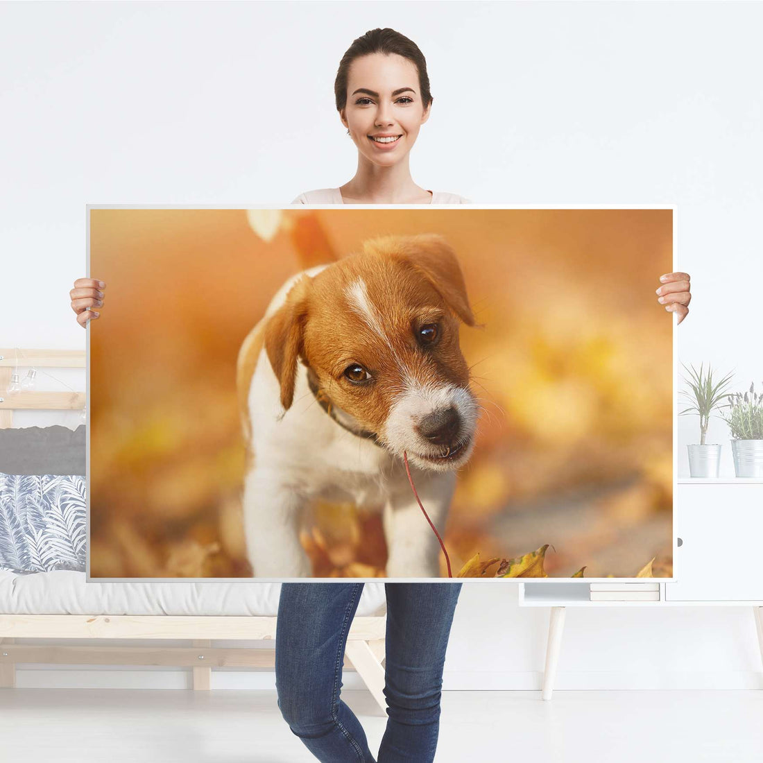 Möbelfolie Jack the Puppy - IKEA Hemnes Couchtisch 118x75 cm - Folie